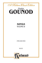 Songs Volume No. 4-Low Vocal Solo & Collections sheet music cover